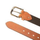 Men’s Grain Leather Belt Casual Jeans Solid Belt for Men