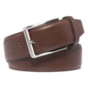 Men’s Leather Dress Belt – Classic Single Prong Buckle