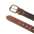 Men’s Grain Leather Belt Casual Jeans Solid Belt for Men